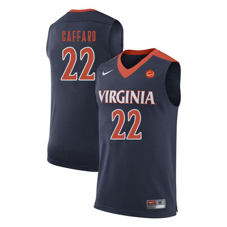 Men Virginia Cavaliers #22 Francisco Caffaro College Basketball Jerseys Sale-Navy